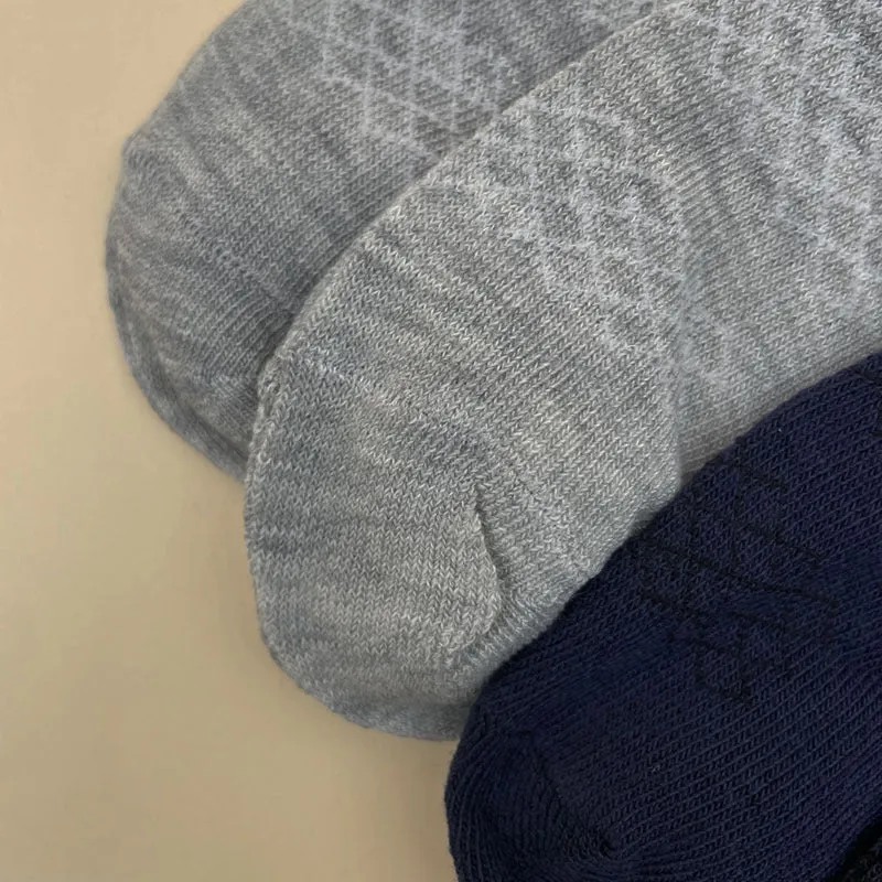 10pairs Men's Striped Basic Crew Socks