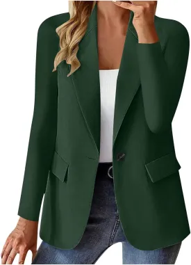 Blazers for Women 2025 Trendy Business Casual Jackets Open Front Cardigan Work Suit Summer Fashion Blazers