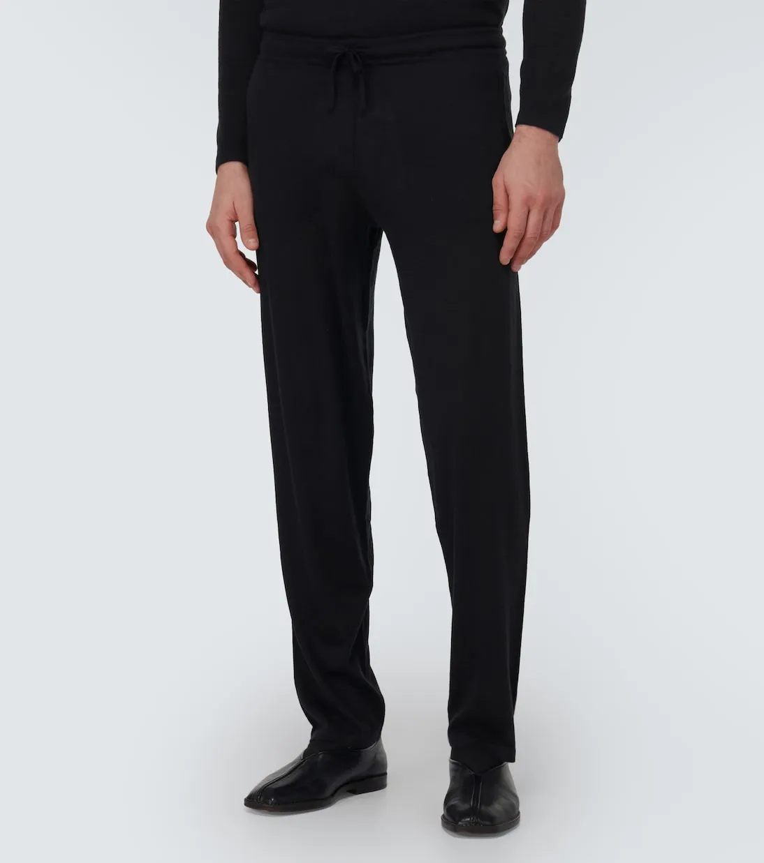 Cashmere sweatpants bali Le Kasha, black