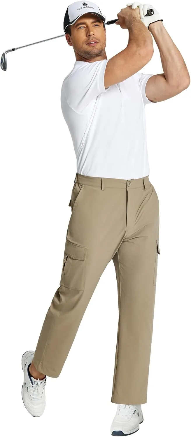 COOFANDY Men's Casual Pants Lightweight Hiking Cargo Pants Stretch Outdoor Work Pant with Multi Pockets