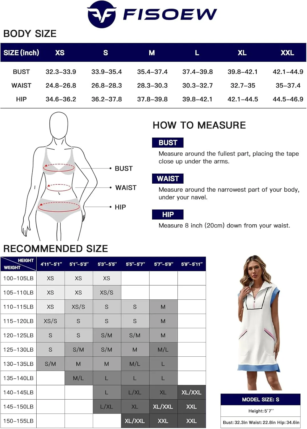 Fisoew Women's Summer Sleeveless Mini Dress Casual Half Zip Cap Sleeve Contrast Loose Sweatshirt Dresses