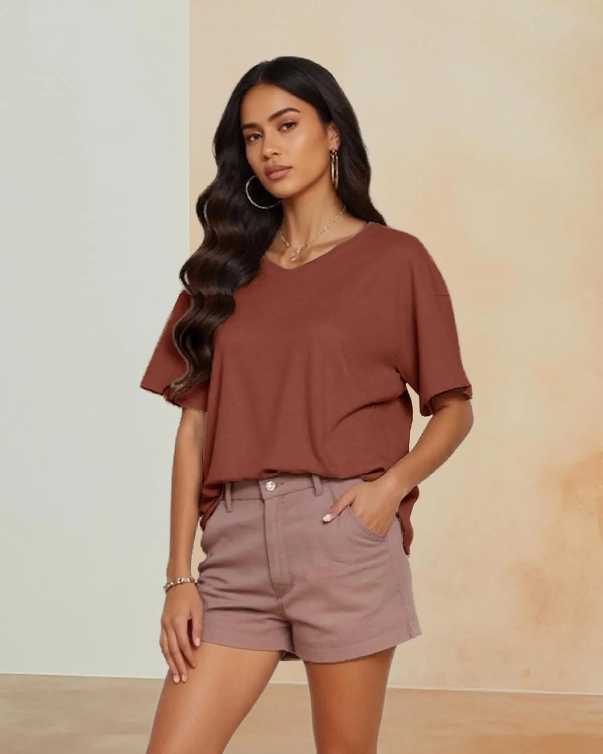 HLTPRO 3 Pack Oversized Tshirts for Women - Loose Fit Baggy Workout Tops Casual Summer Beach Vacation Plus Size Clothing