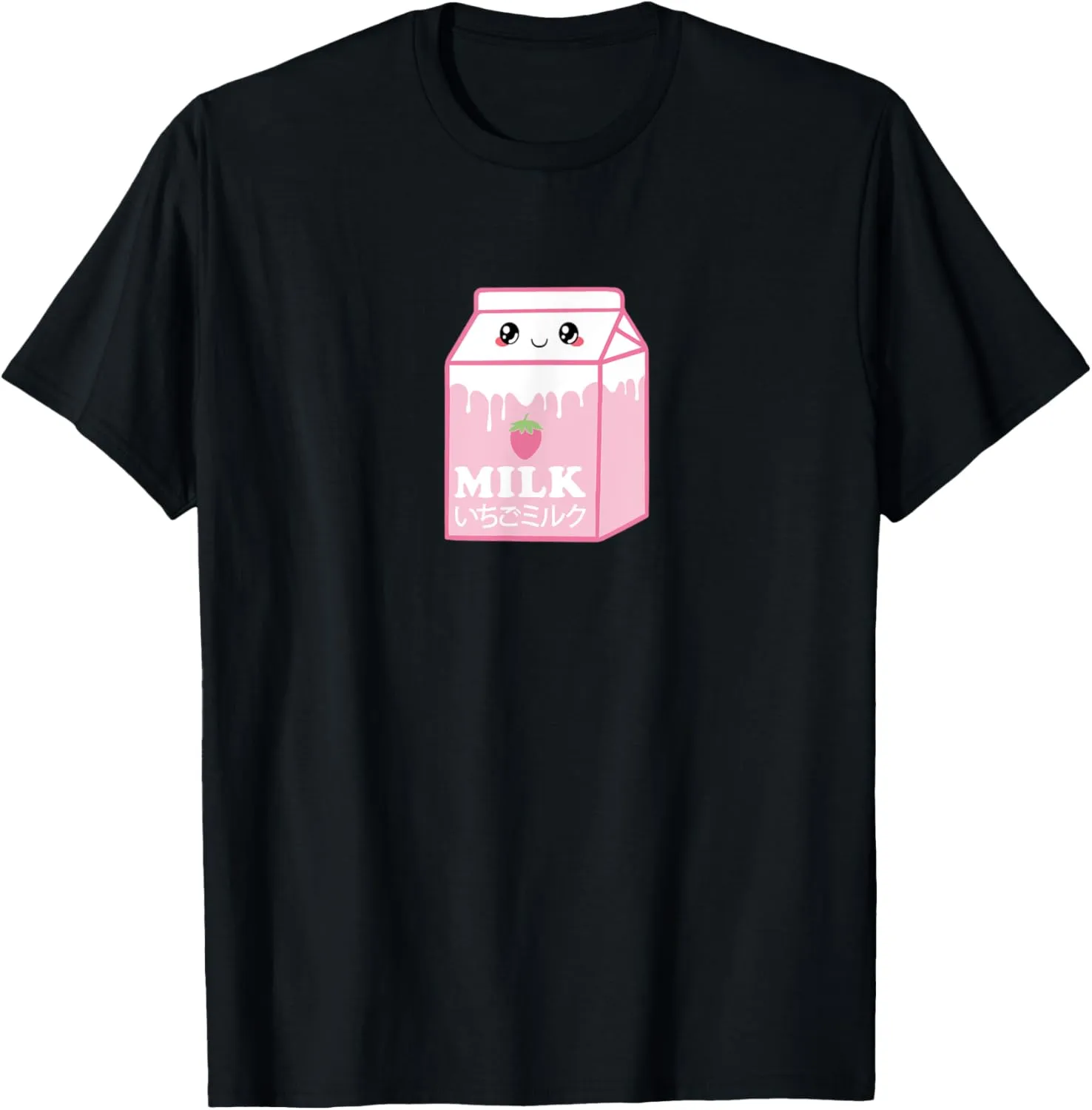 Japanese Strawberry Milk Pastel Kawaii Anime Aesthetic T-Shirt