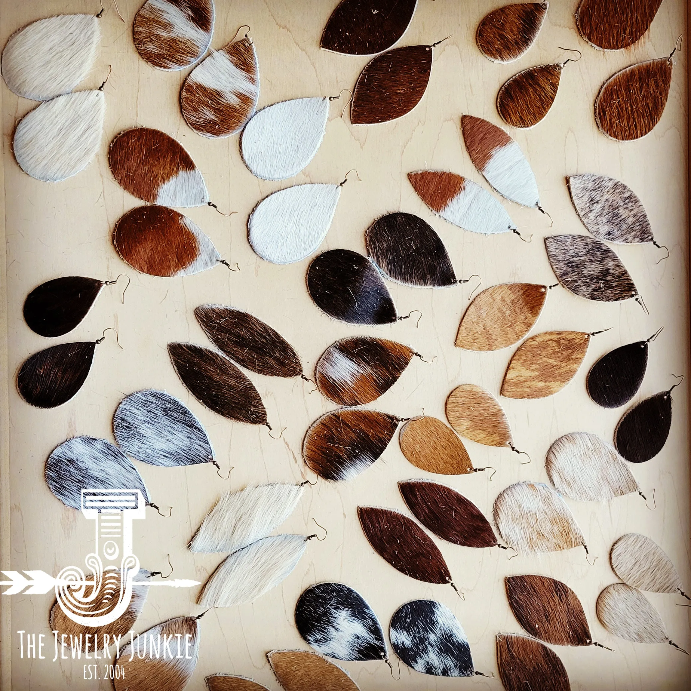 Leather Earring Starter Pack-Hair-On-Hide-30 Pairs 208m