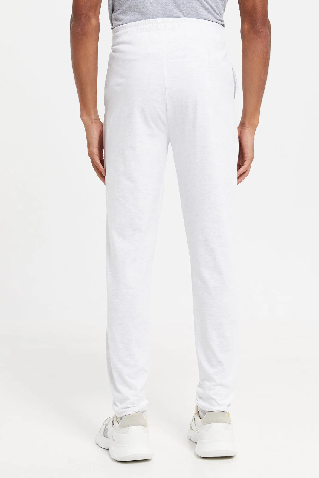 Men Ecru Cuffed Pyjama Bottom