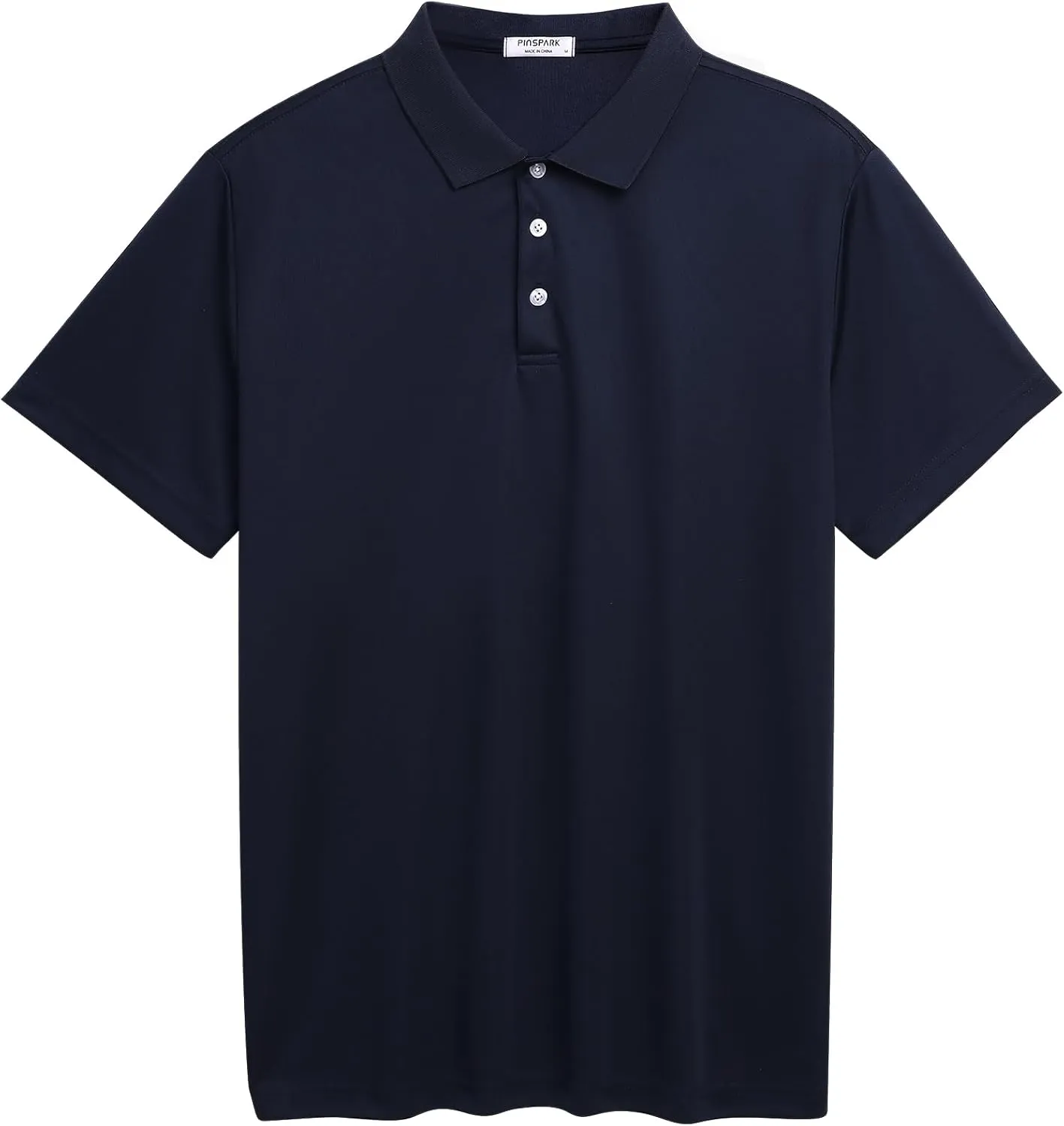 PINSPARK 1/3/4/5 Pack: Golf Polo Shirts for Men Multipacks Quick Dry Short Sleeve Collared Shirt Slim Fit Casual Polos Shirt