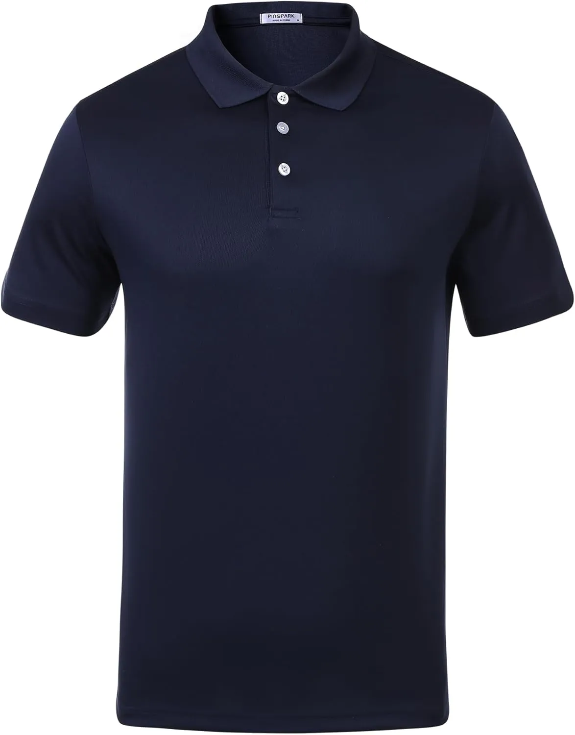 PINSPARK 1/3/4/5 Pack: Golf Polo Shirts for Men Multipacks Quick Dry Short Sleeve Collared Shirt Slim Fit Casual Polos Shirt