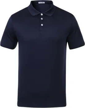 PINSPARK 1/3/4/5 Pack: Golf Polo Shirts for Men Multipacks Quick Dry Short Sleeve Collared Shirt Slim Fit Casual Polos Shirt