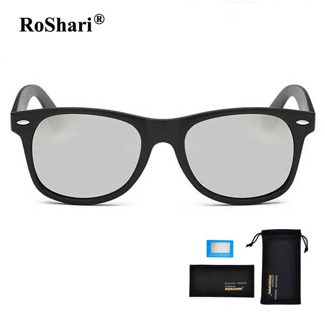 RoShari Vintage aviator sunglasses men polarized women Retro Rivet sunglass Driving Sun glasses for Men oculos de sol masculino