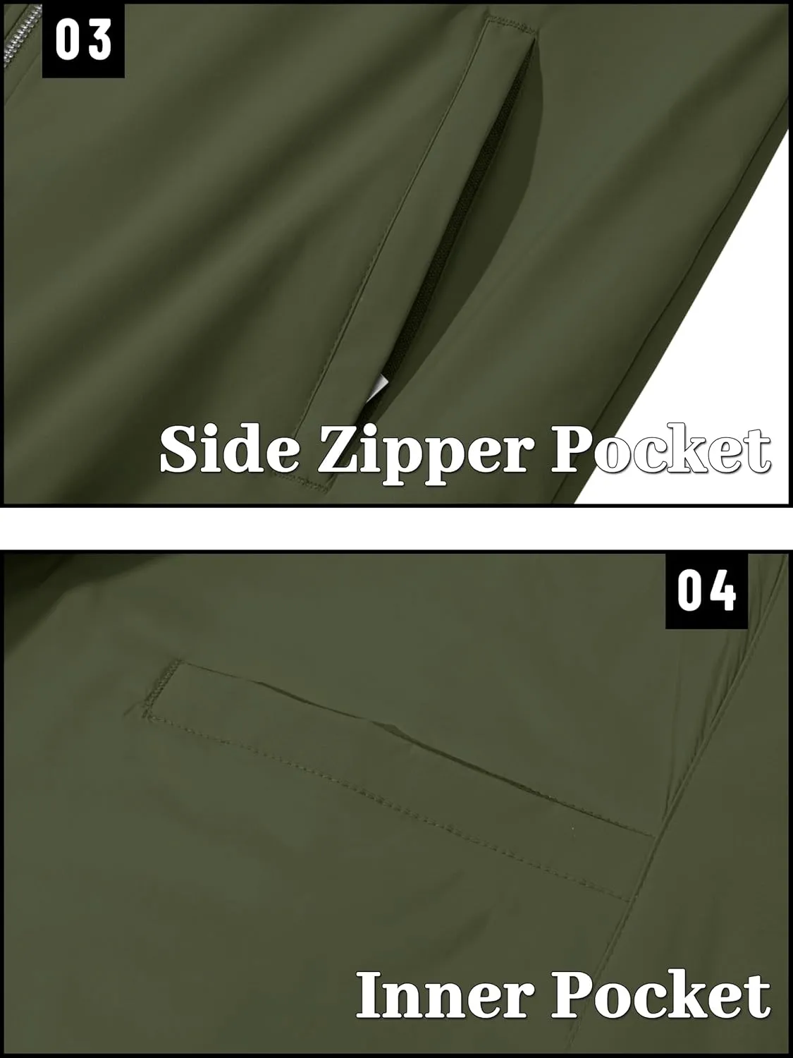 TACVASEN Men's Bomber Jacket Lightweight Casual Windproof Running Spring Windbreaker Sportswear Outerwear