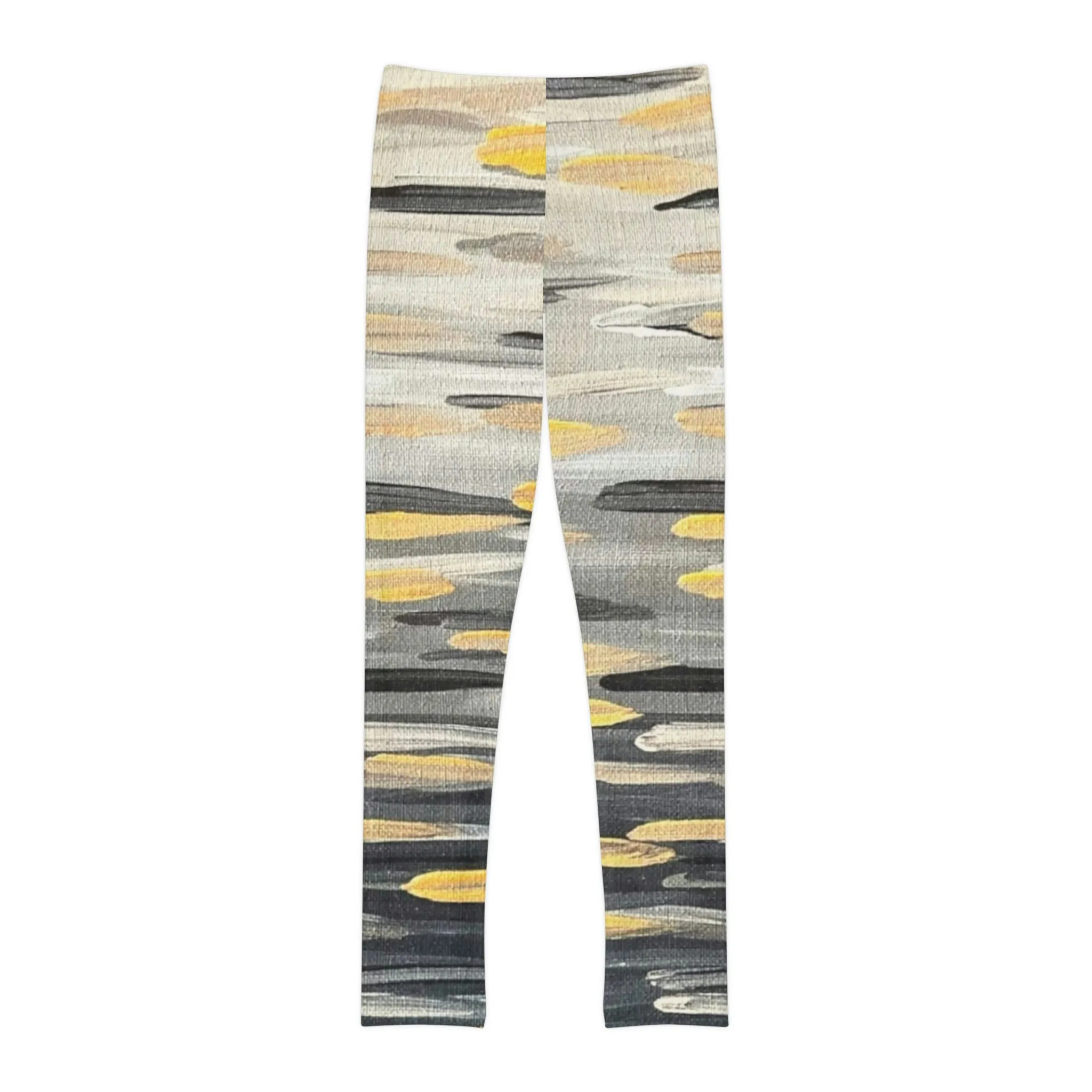 “The Zebra Brushstrokes”  Youth Full-Length Leggings