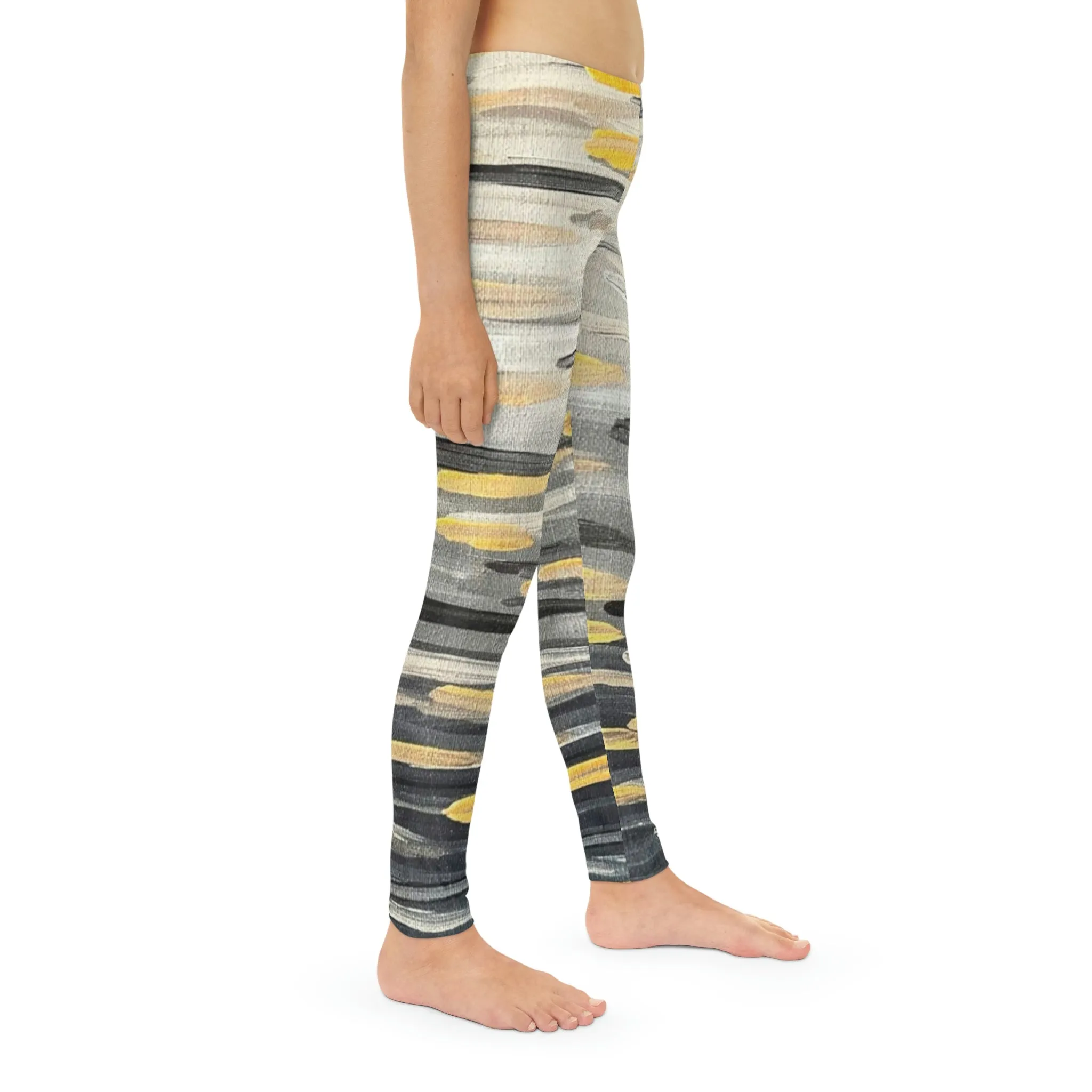 “The Zebra Brushstrokes”  Youth Full-Length Leggings