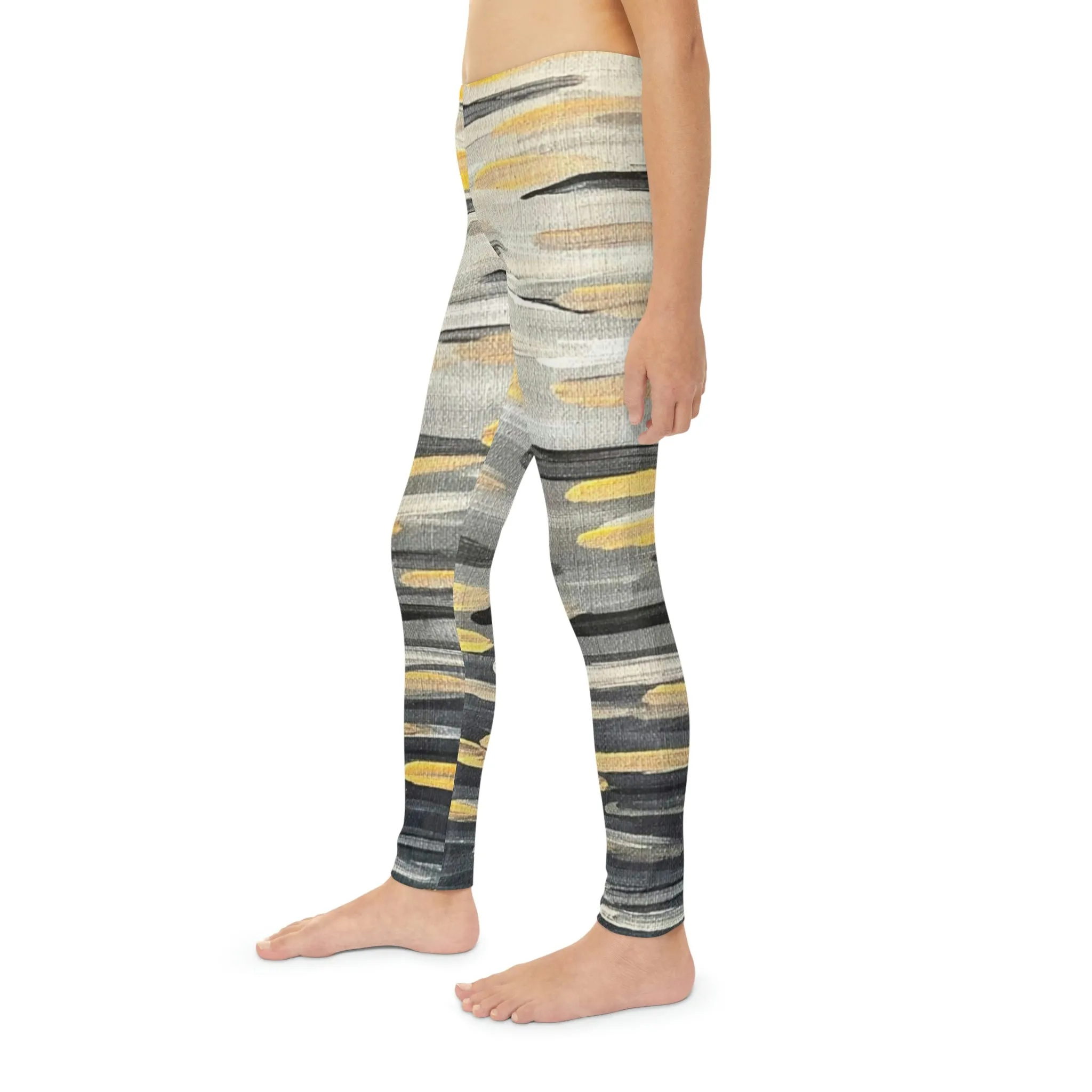 “The Zebra Brushstrokes”  Youth Full-Length Leggings