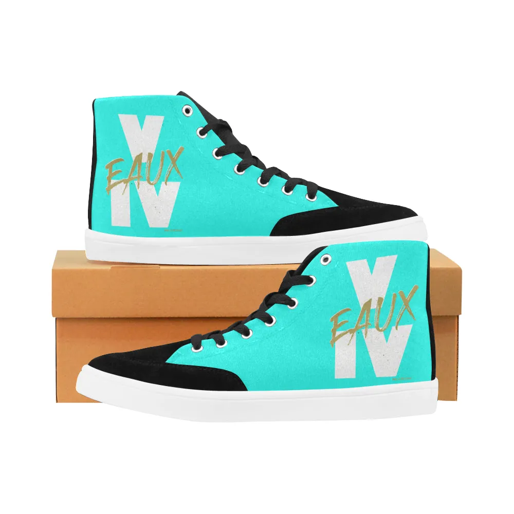 WHITE/GOLD V EAUX IV WOMEN'S HI-TOP SHOES