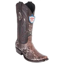 Wild West Boots #2795785 Men's | Color Rustic Brown | Men's Wild West Python Boots Dubai Toe Handcrafted