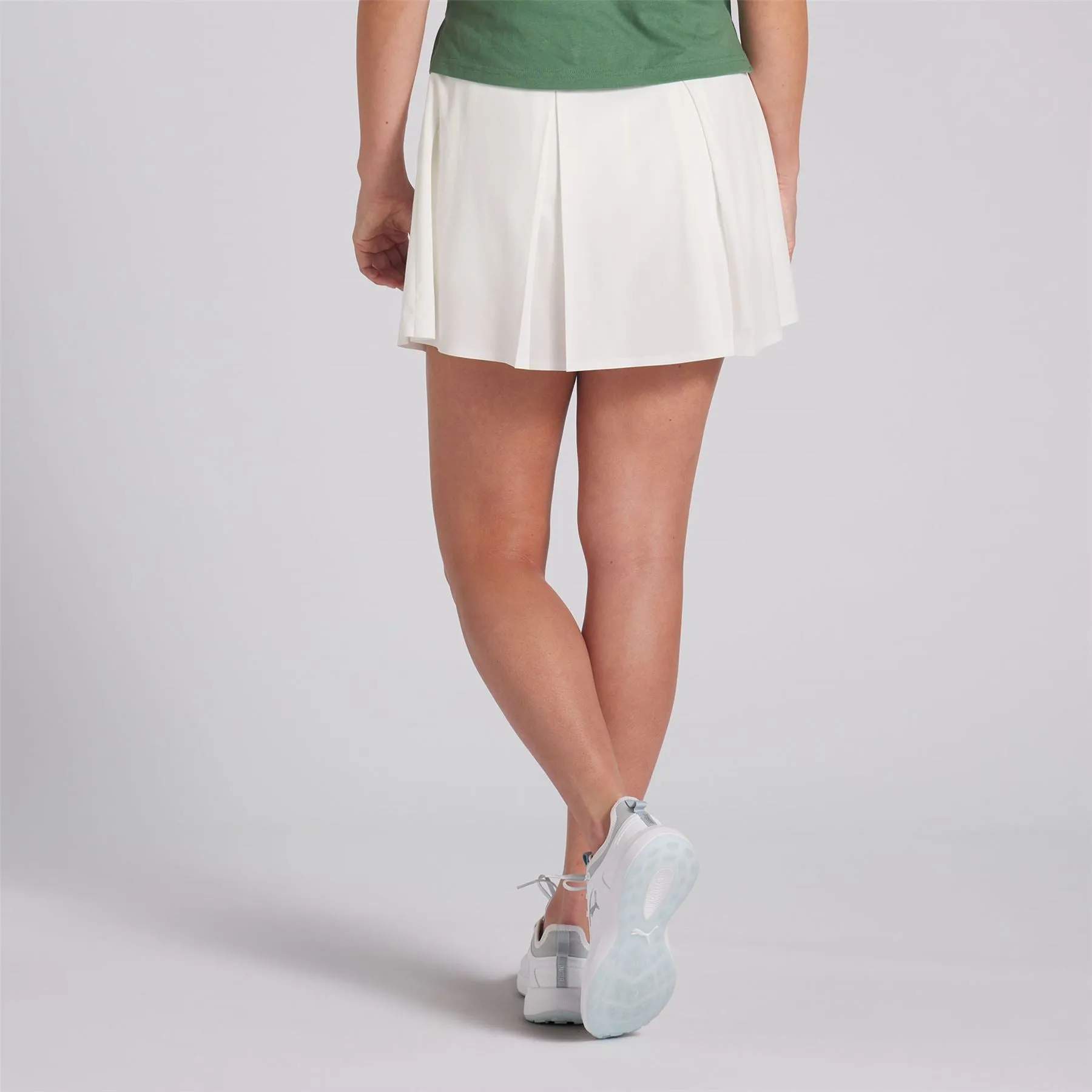 X QGC Womens Pleated Skirt Deep Forest - SS24